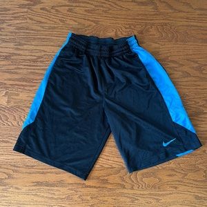 Men’s Nike Dri-Fit Black and Blue Shorts